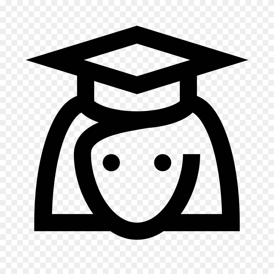 Graduate Icon, Gray Png Image
