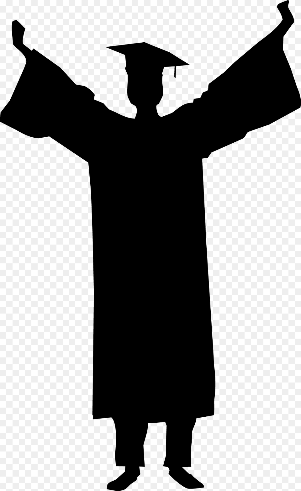 Graduate Silhouette Transparent, Graduation, People, Person, Adult Free Png