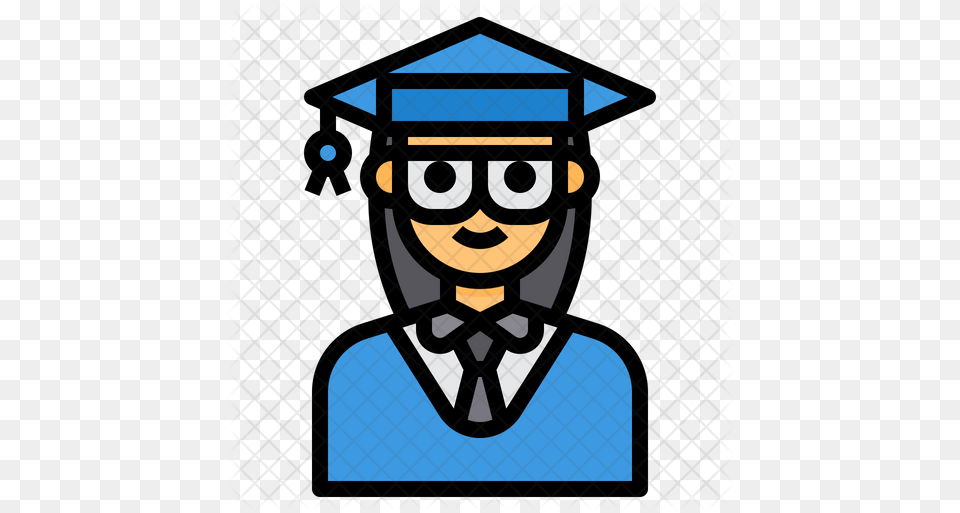 Graduate Woman Icon Square Academic Cap, People, Person, Graduation, Face Png