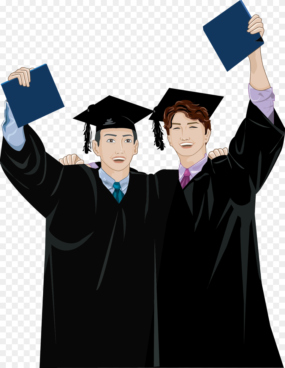 Graduated Bachelor Degree Cartoon, Person, People, Graduation, Adult Free Transparent Png