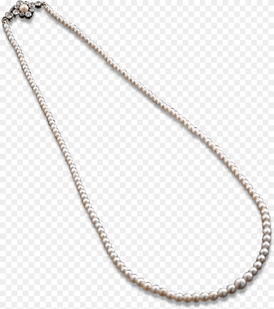 Graduated Saltwater Pearl Necklace Chain, Accessories, Jewelry, Bead, Bead Necklace Png Image