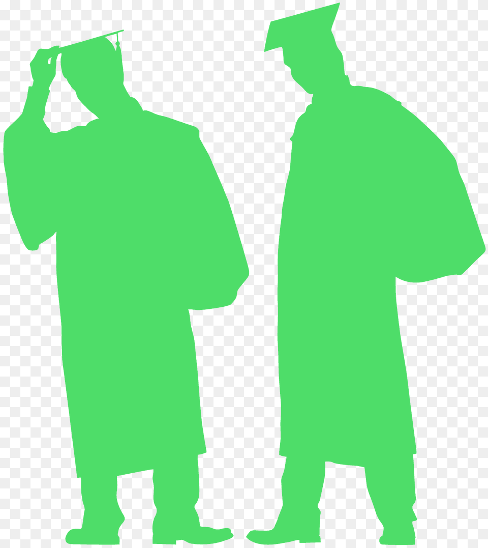 Graduates Silhouette, Clothing, Coat, People, Person Free Png Download