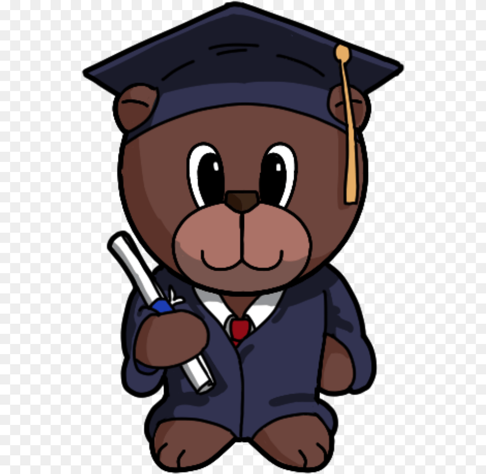 Graduation Bear Cartoon Graduation Cap Teddy Bear, People, Person, Baby Free Png Download