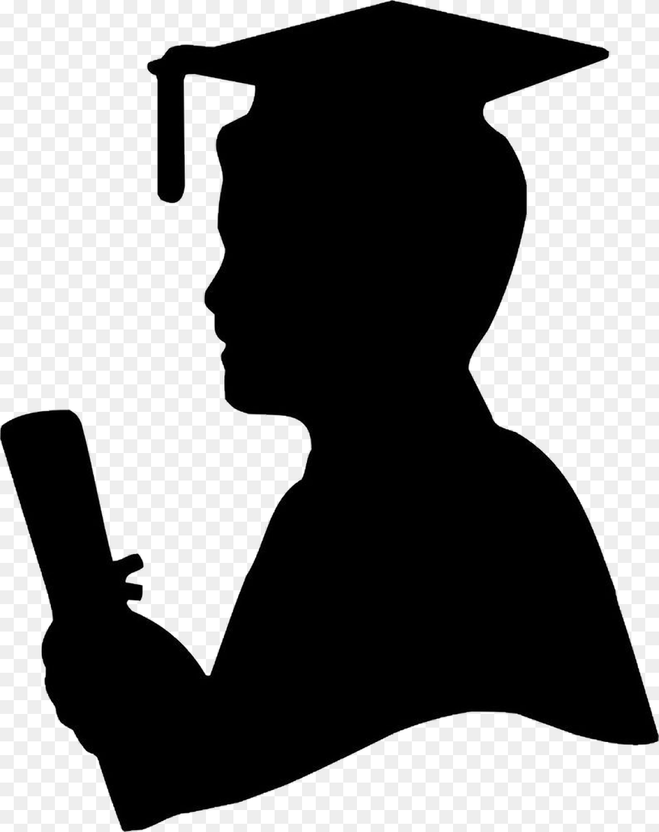 Graduation Boy Freetoedit Silueta De Hombre Graduado, People, Person Free Png