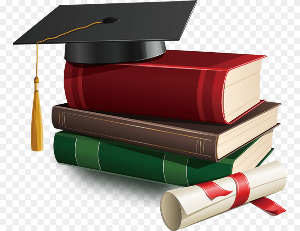 Graduation Cap And Diploma, People, Person, Book, Publication Png