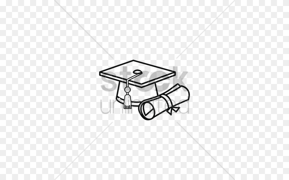 Graduation Cap And Scroll Vector Lighting Png Image