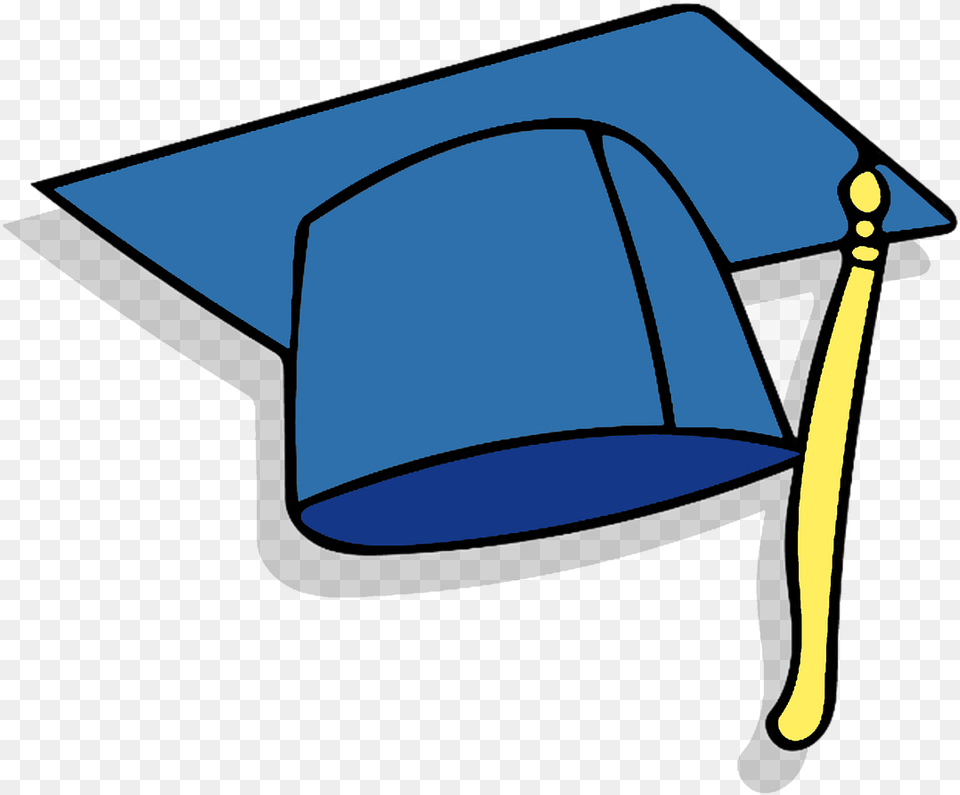 Graduation Cap Clipart Blue Image Graduation Cap Clip Art Blue, People, Person, Clothing, Hat Png
