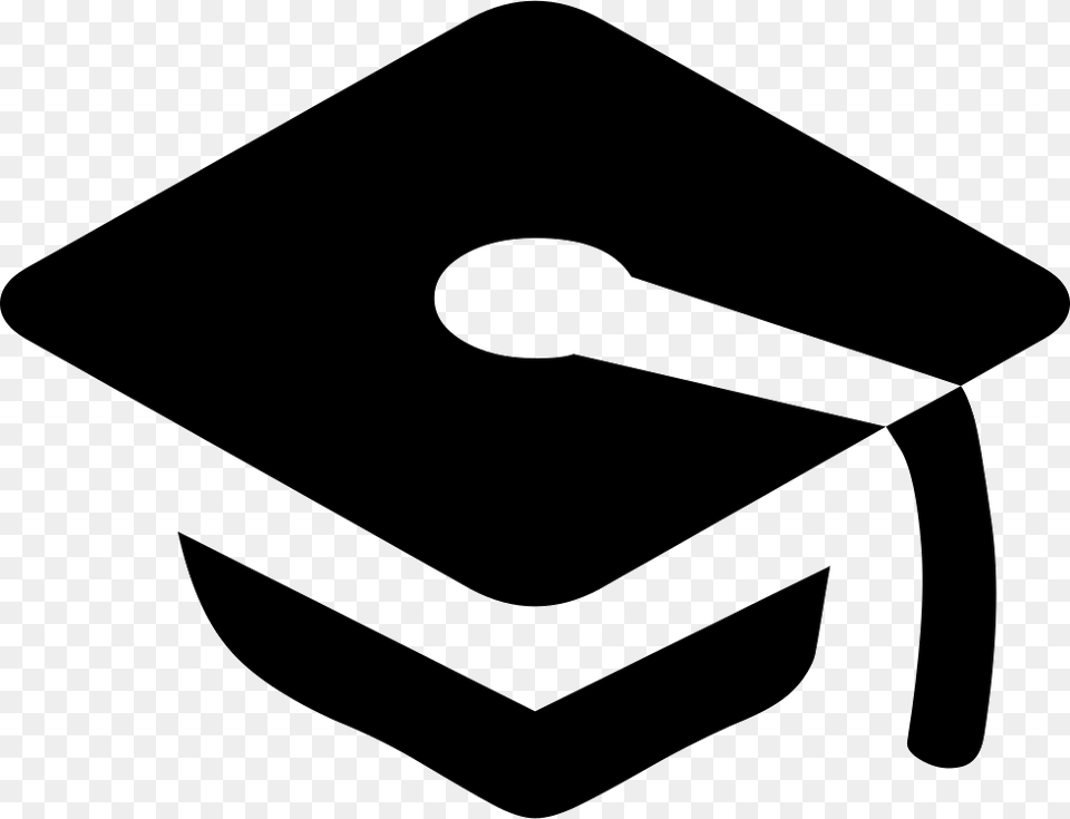 Graduation Cap Education Symbol Clear Background, People, Person, Stencil Free Png