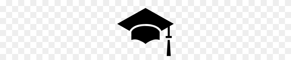 Graduation Cap Icons Noun Project, Gray Png