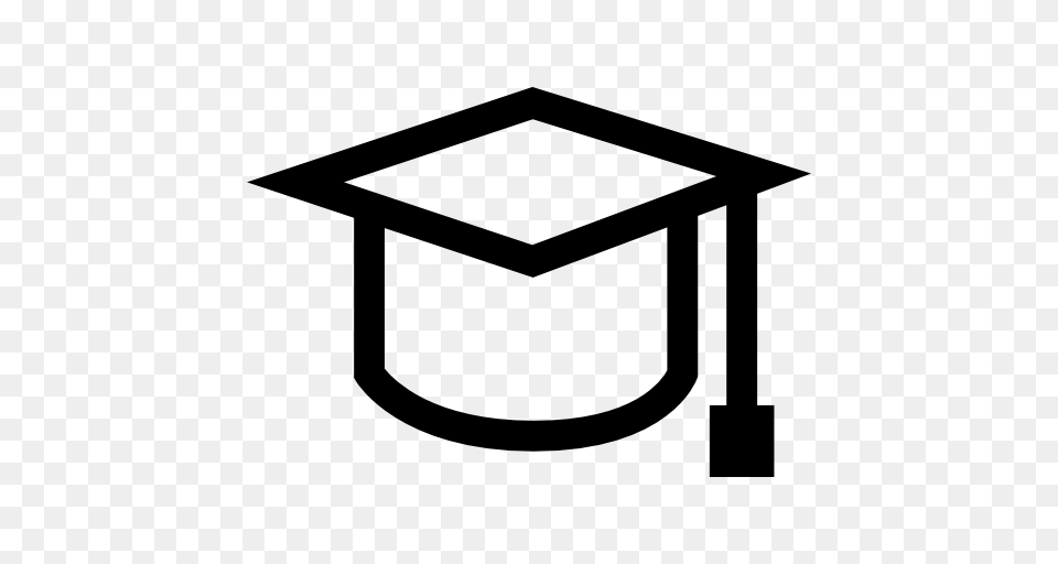 Graduation Cap Outline, People, Person, Stencil Png