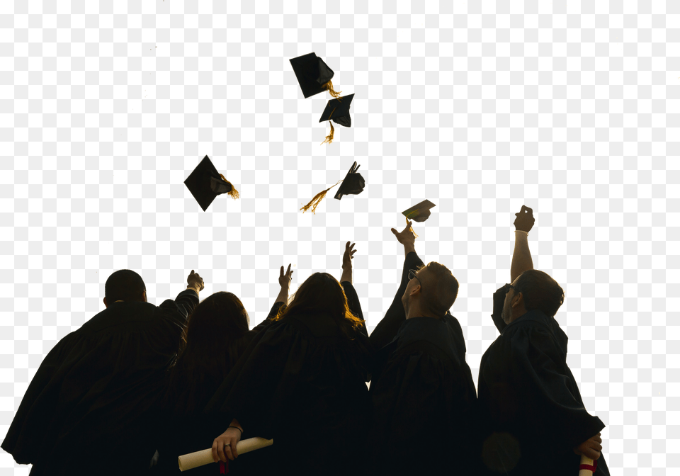 Graduation Caps In The Air, Woman, Adult, Female, Person Free Png Download