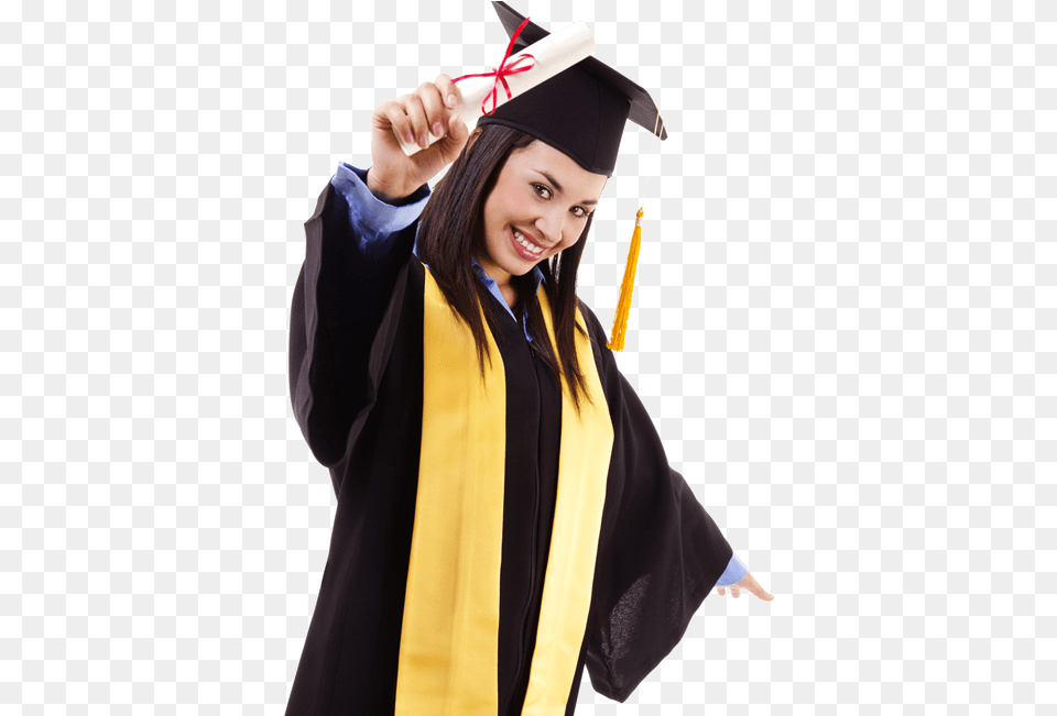Graduation Ceremony Square Academic Academic Dress, People, Person, Adult, Female Png Image