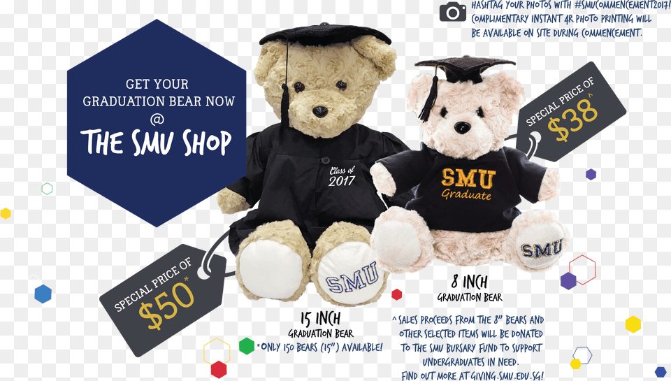 Graduation Class Of 2017, Teddy Bear, Toy, Plush, Business Card Png Image