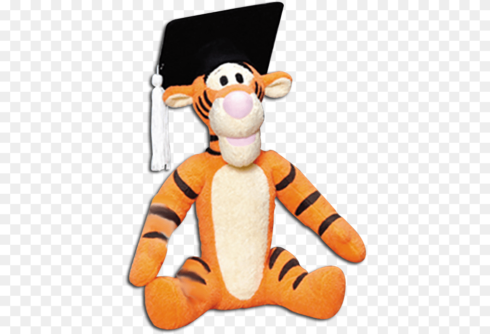 Graduation Clipart Pooh Tigger Graduation, Plush, Toy, Carrot, Food Free Transparent Png