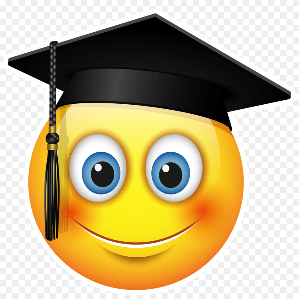 Graduation Emoji Pop Studios Props, People, Person, Disk Free Transparent Png