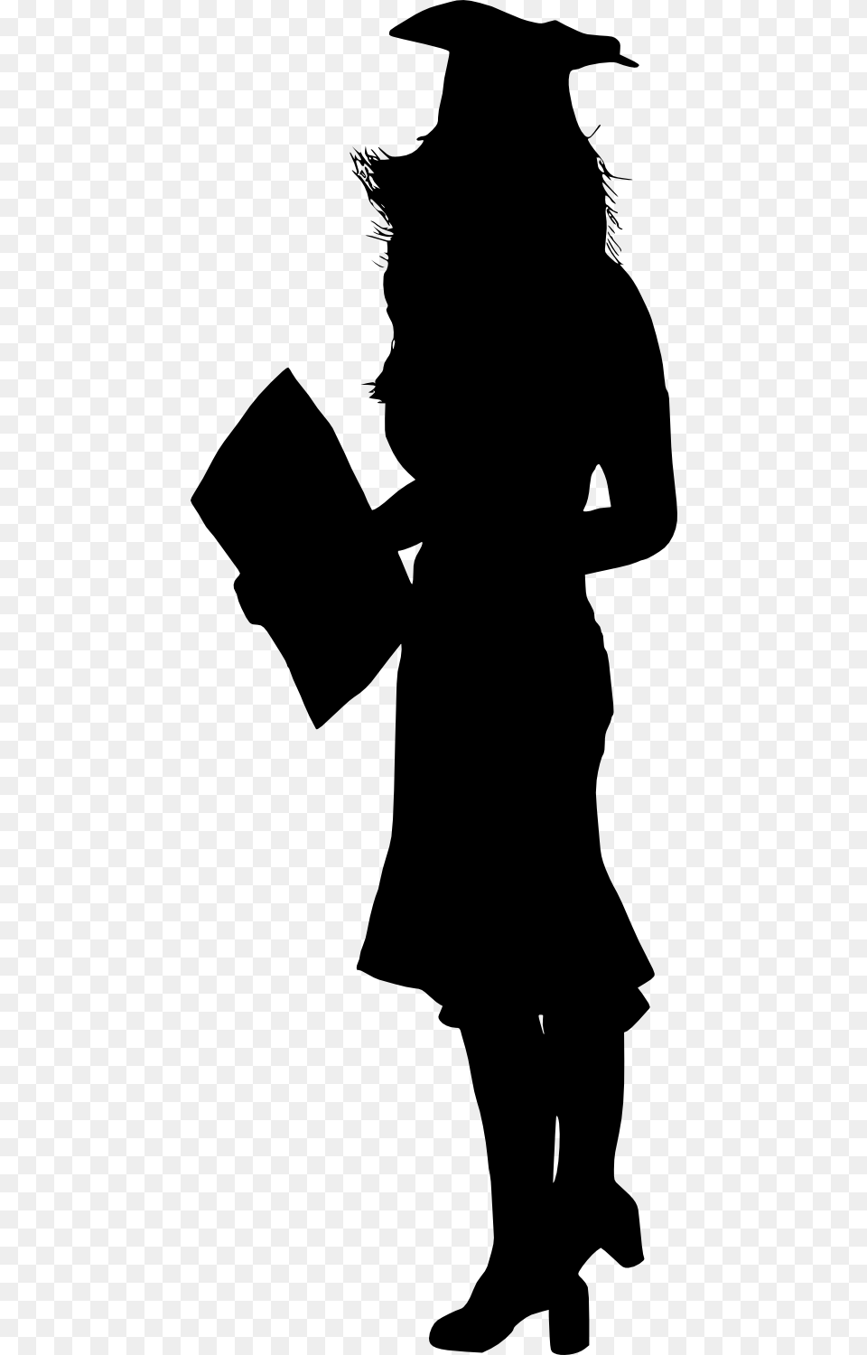 Graduation Girl Silhouette, People, Person, Adult, Female Free Png
