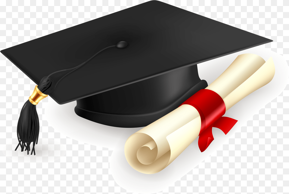 Graduation Hat Encyclopedia Of Education Book, People, Person, Text, Dynamite Png Image