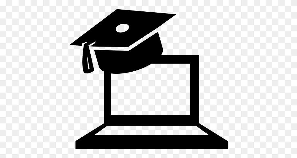 Graduation Icon, Gray Free Png Download