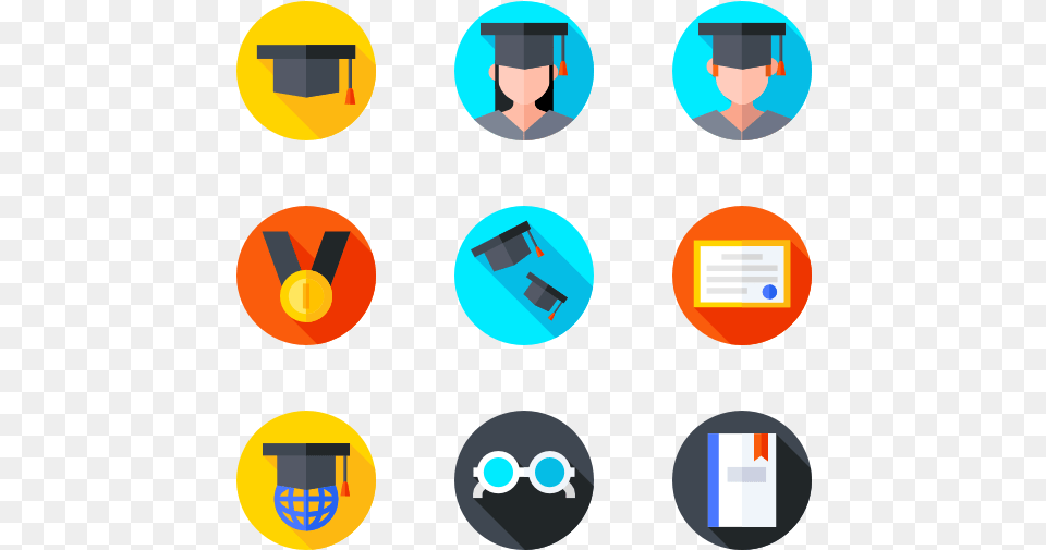 Graduation Icon, People, Person, Face, Head Png