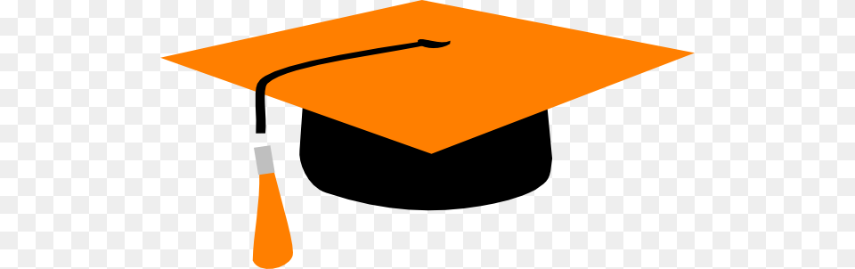 Graduation Mortar Board Clipart Orange And Black Graduation Cap, People, Person, Hot Tub, Tub Free Png Download