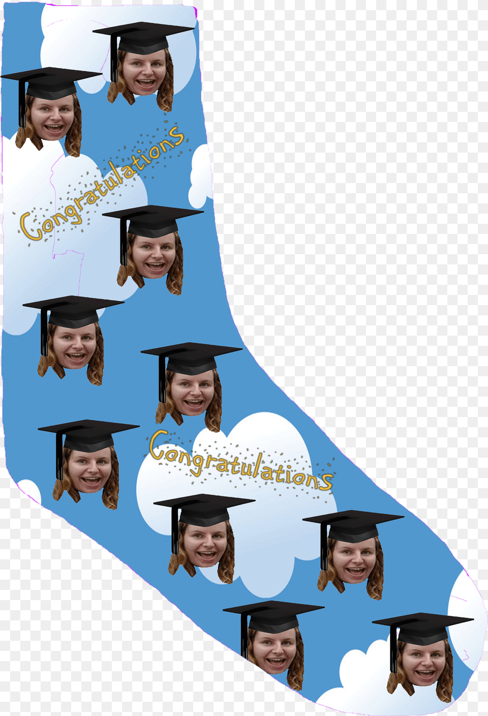 Graduation Mortarboard Hat Photo Socks Poster, People, Person, Baby, Face Free Transparent Png