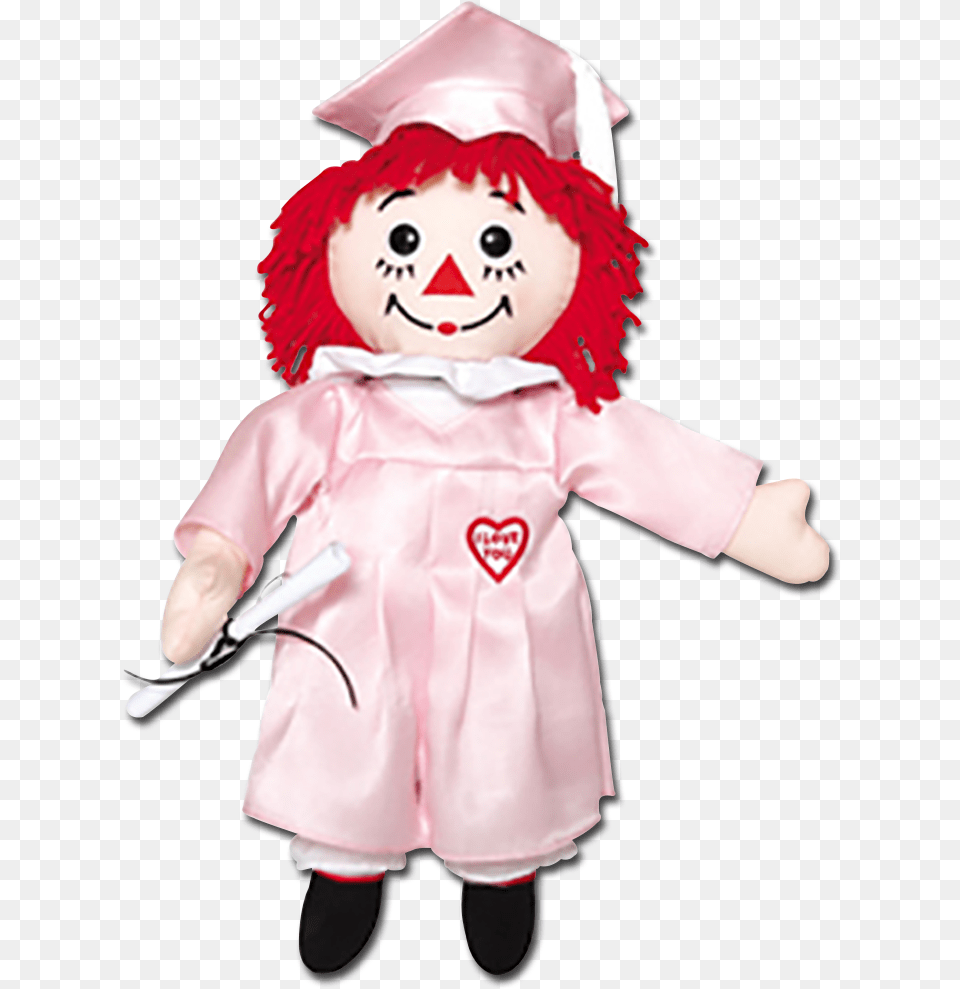 Graduation Raggedy Ann Rag Doll Raggedy Ann Andy, Toy, Baby, Person, Face Png Image