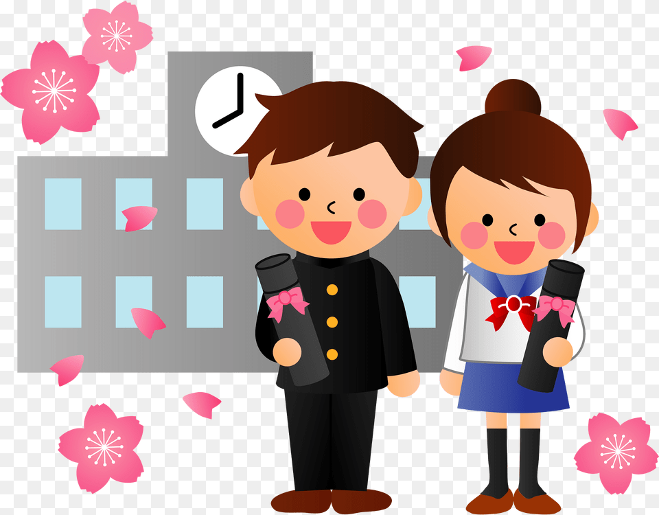 Graduation School Students Clipart, Baby, Flower, Person, Plant Png