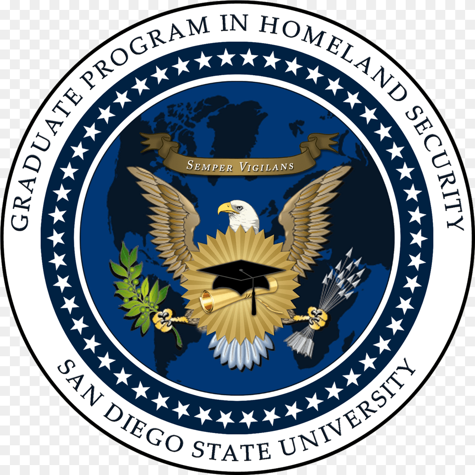 Graduation Sdsu Homeland Security Circle Technology Frame, Badge, Emblem, Logo, Symbol Free Transparent Png