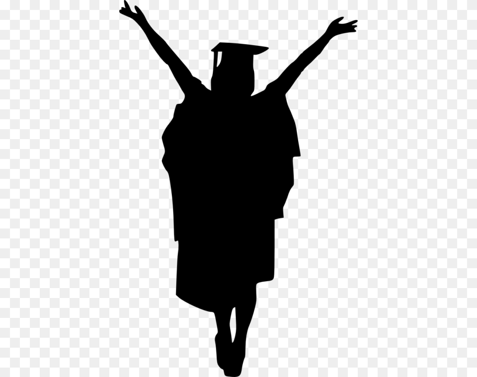 Graduation Silhouette, People, Person, Adult, Male Free Png