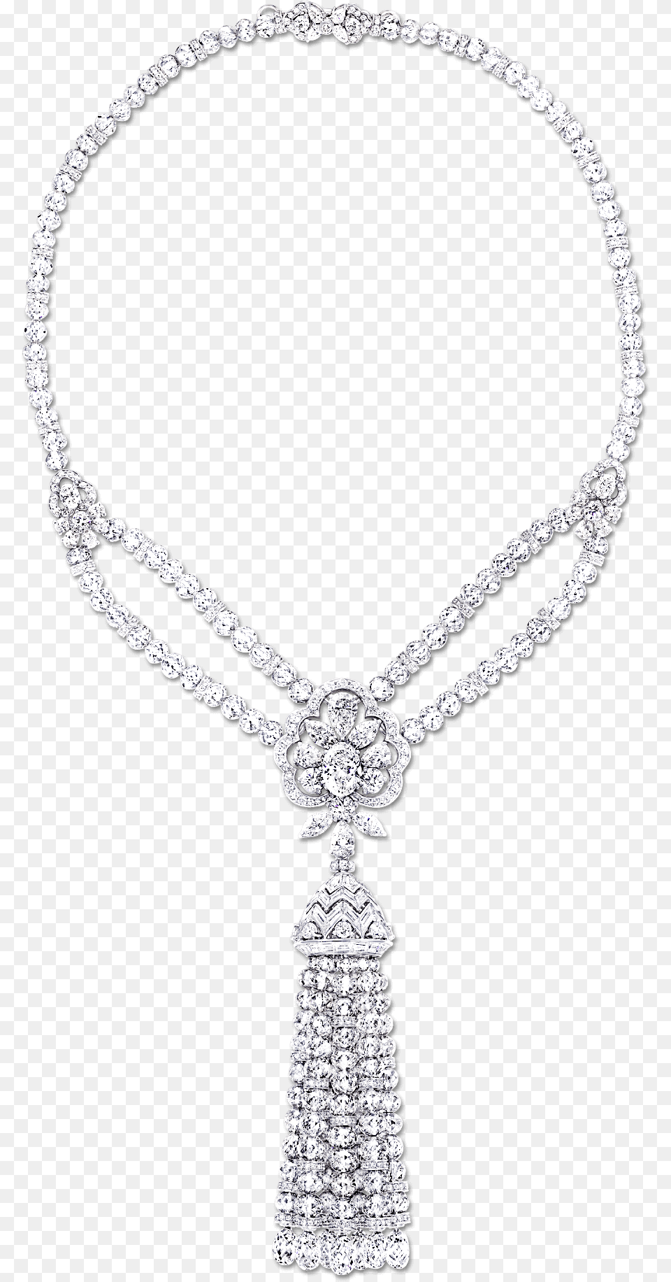 Graff Diamond Tassel Necklace, Accessories, Gemstone, Jewelry Png Image