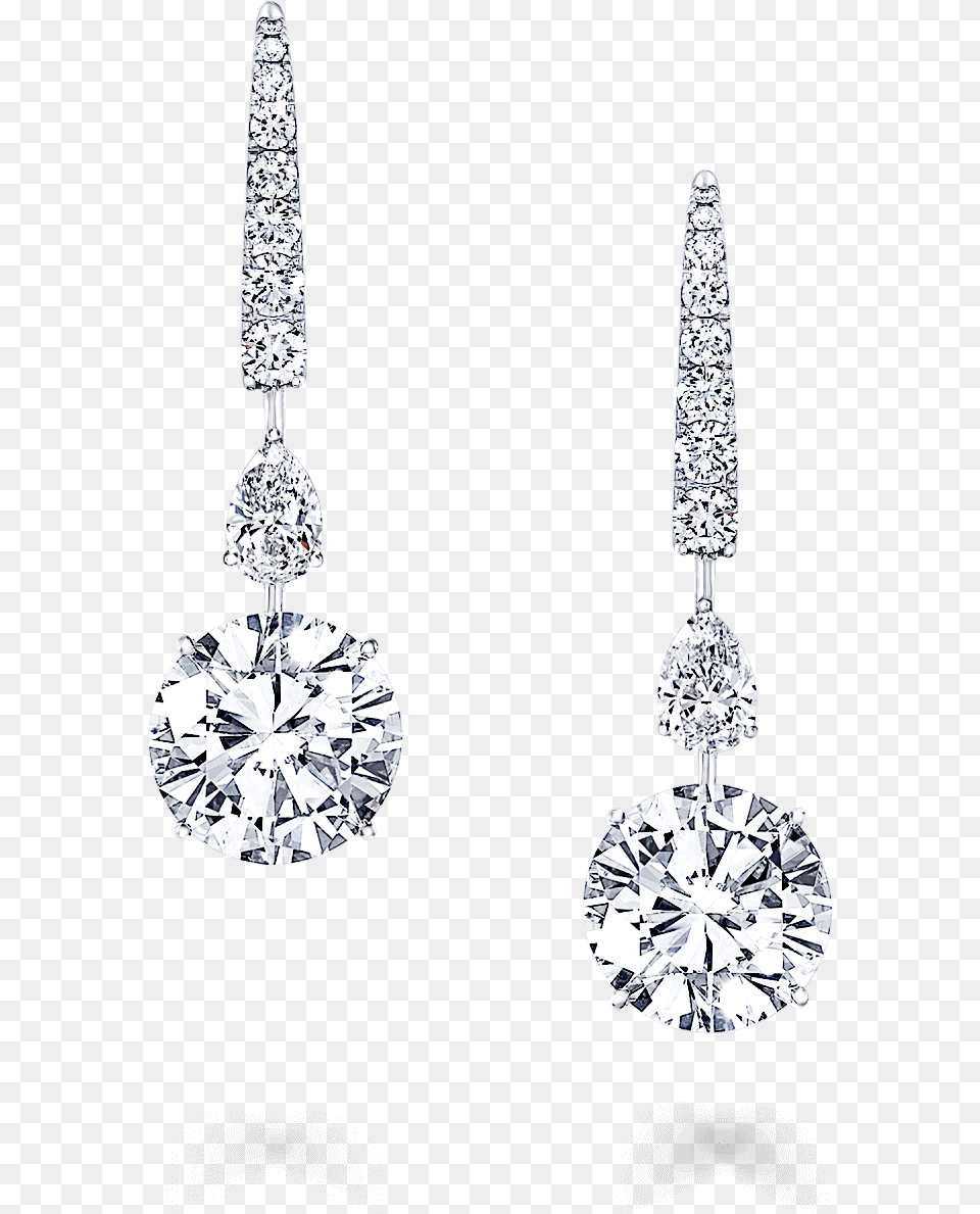 Graff Earrings Solitaire, Accessories, Diamond, Earring, Gemstone Free Png Download
