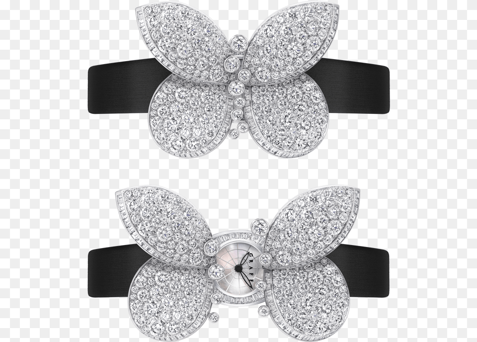 Graff Princess Butterfly White Gold Amp Diamonds Ladies, Accessories, Jewelry, Diamond, Gemstone Free Png Download