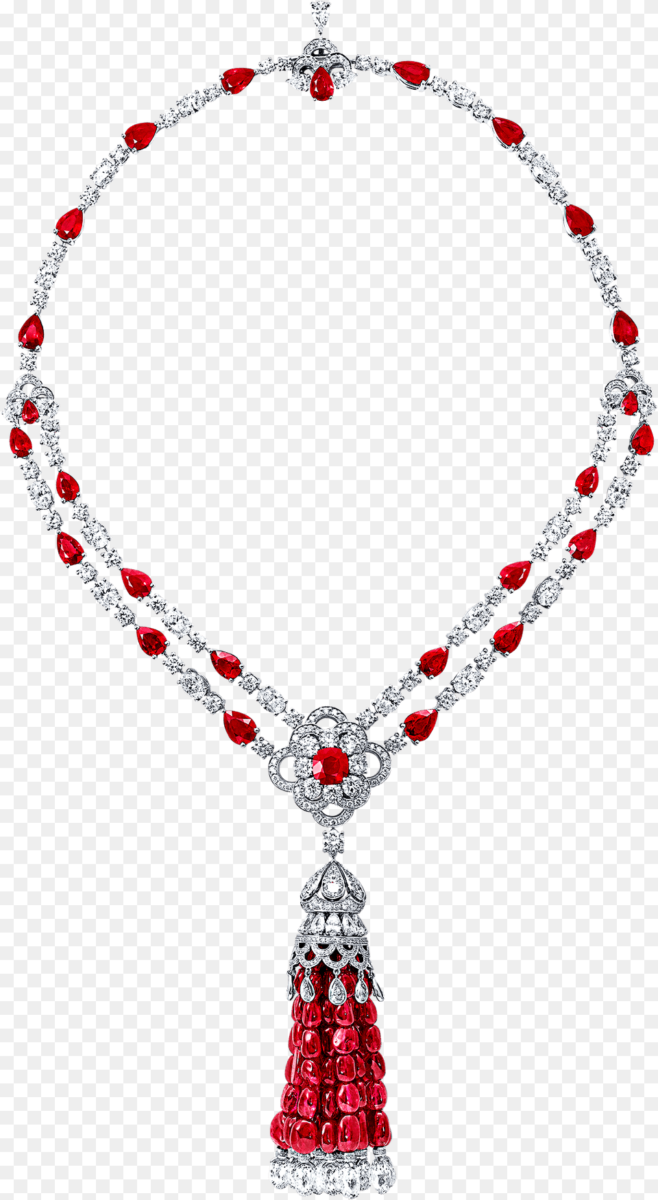 Graff Ruby Diamond Necklace, Accessories, Jewelry, Bead, Bead Necklace Png Image