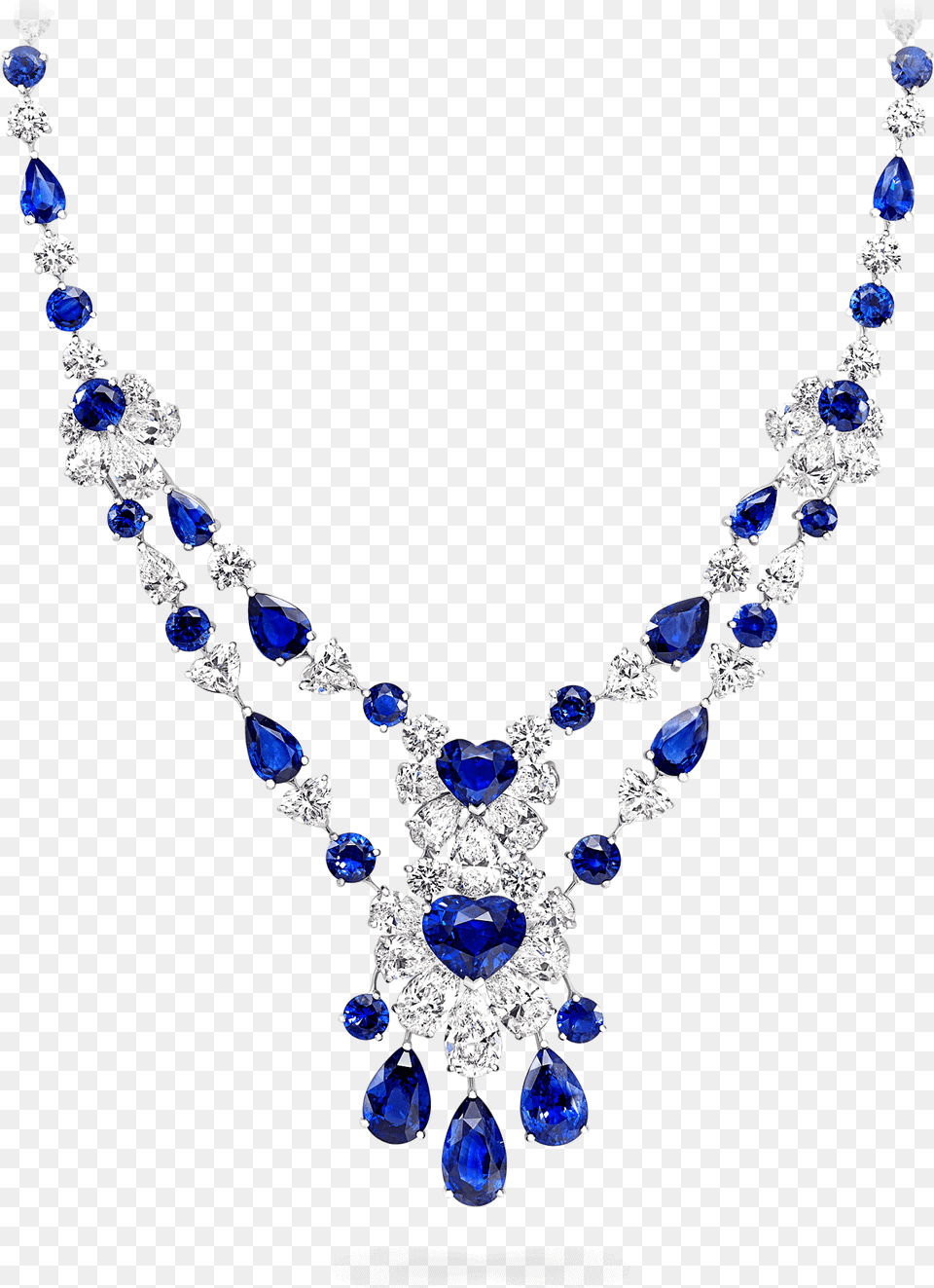 Graff Sapphire Necklace, Accessories, Diamond, Gemstone, Jewelry Free Png