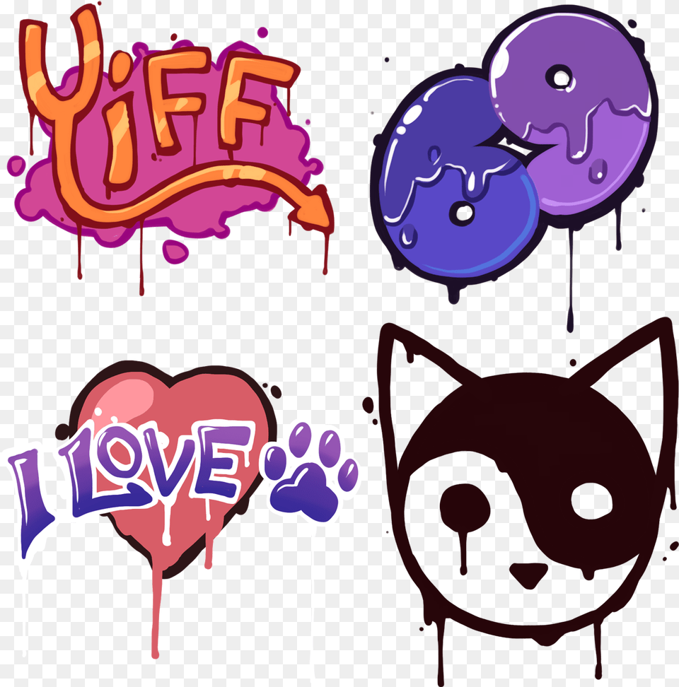 Graffiti By Wolfy Nail, Purple, Balloon, Food, Sweets Free Transparent Png