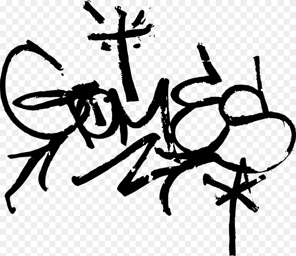 Graffiti Cross, Handwriting, Text, Stencil Free Png