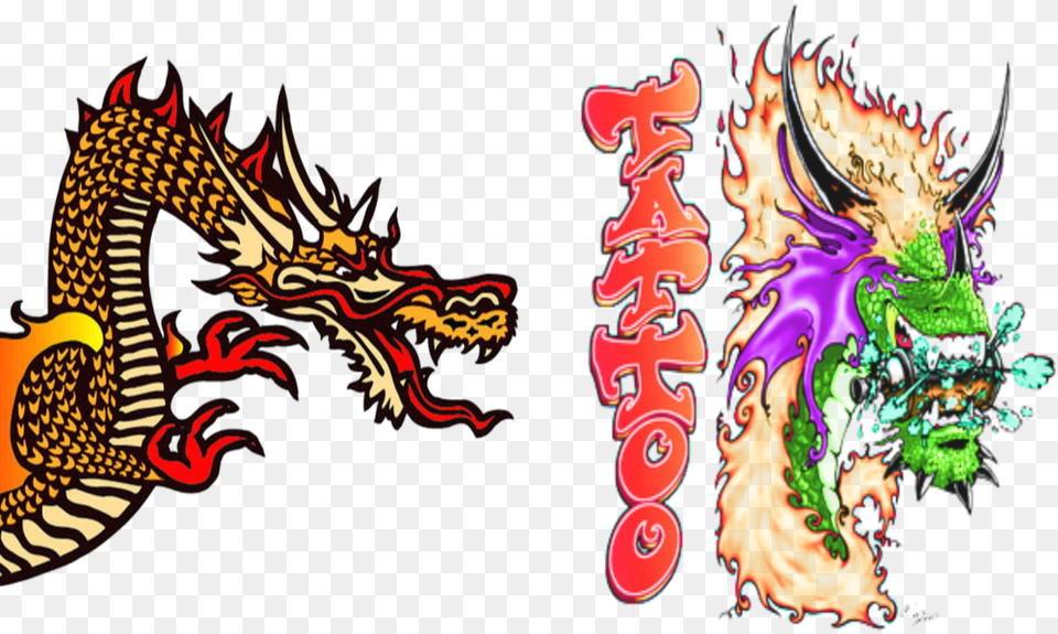 Graffiti Dragon, Dynamite, Weapon Free Png Download