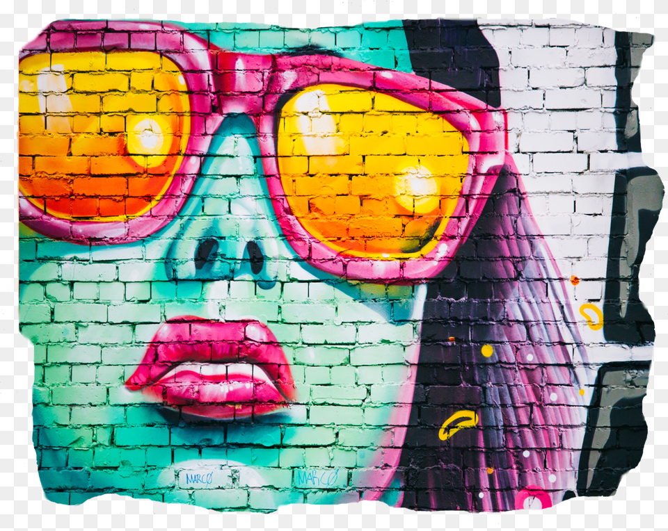 Graffiti Girl Mural On Brick Wall, Art, Painting, Person, Adult Free Png