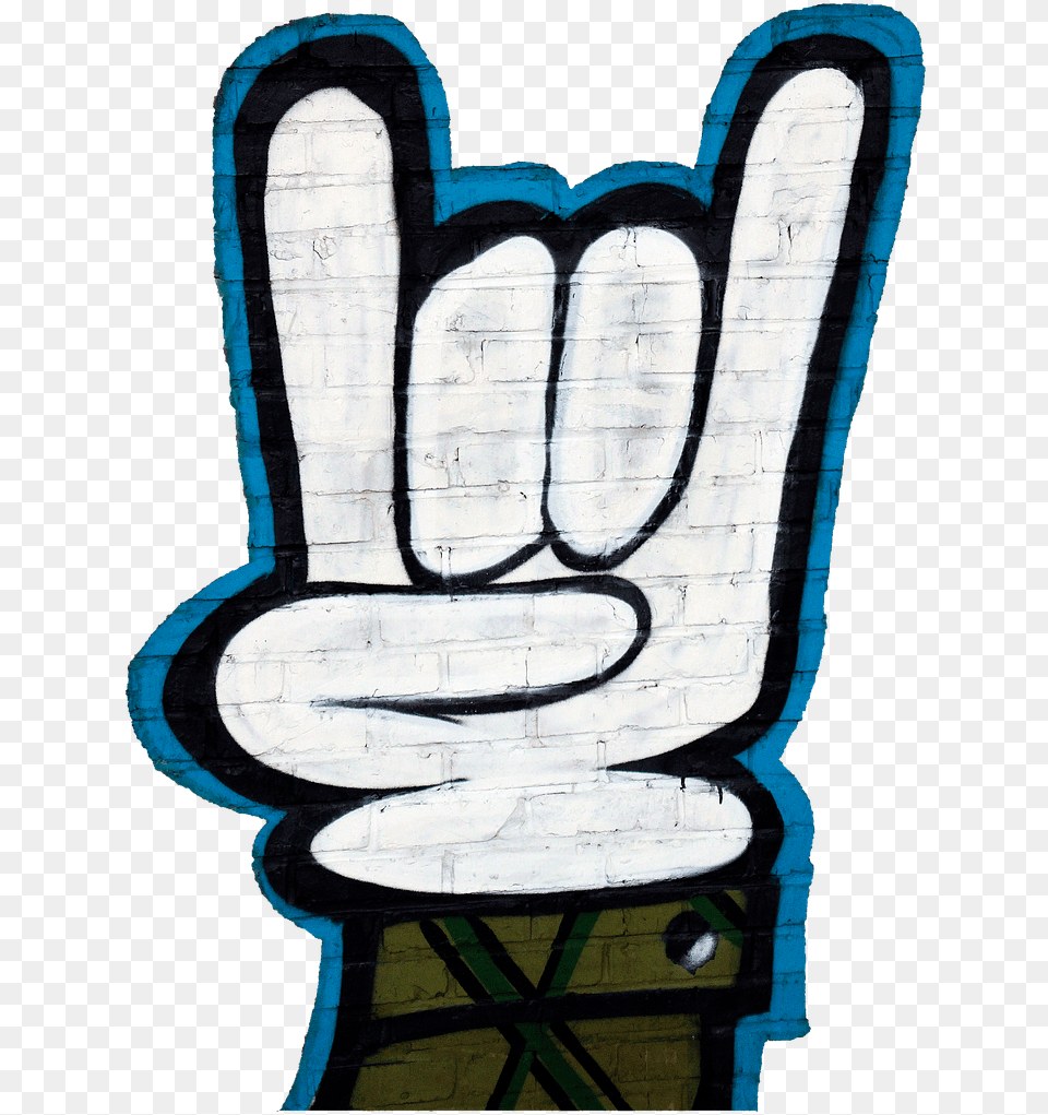 Graffiti Hand Signals Isolated Corna Mano Cornuta Graffiti, Art, Painting, Person, Body Part Free Png