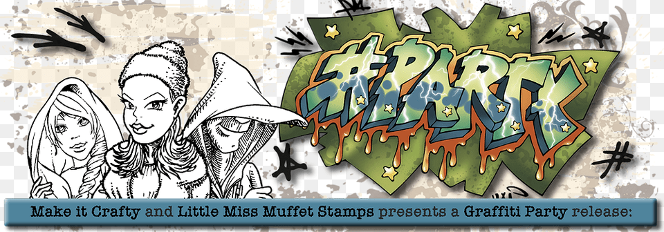 Graffiti Party Cartoon, Art, Book, Comics, Publication Free Png Download
