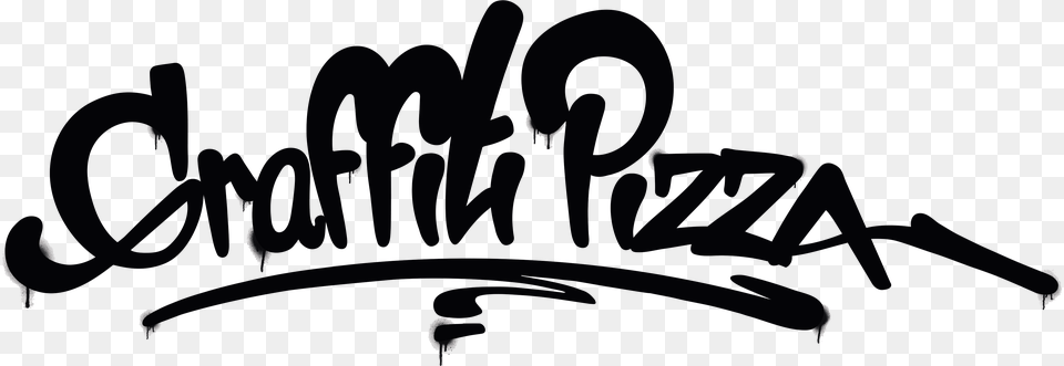 Graffiti Pizza, Text, Handwriting, Blackboard Free Png