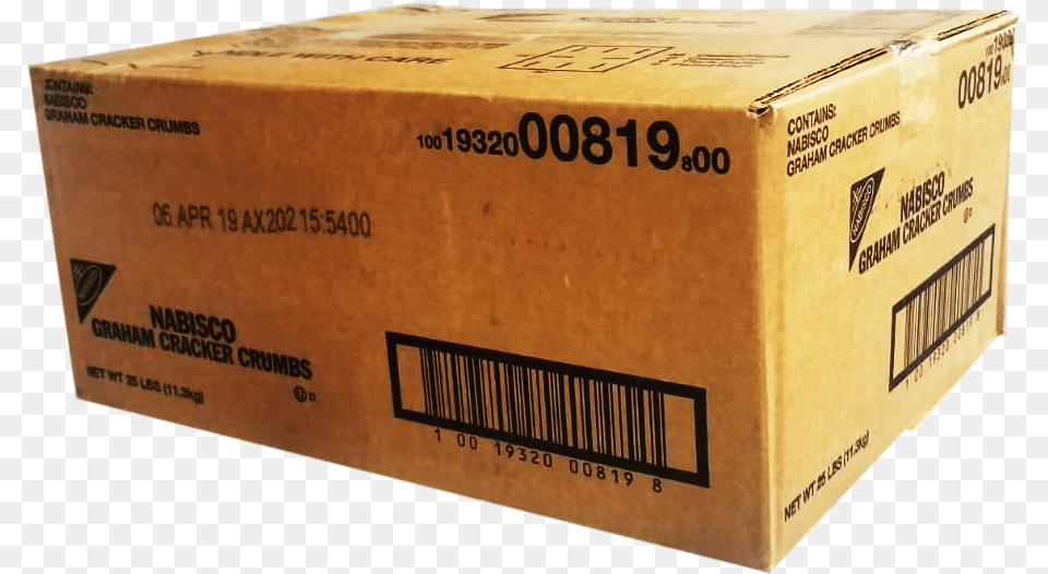 Graham Cracker Crumbs Carton, Box, Cardboard, Package, Package Delivery Free Transparent Png