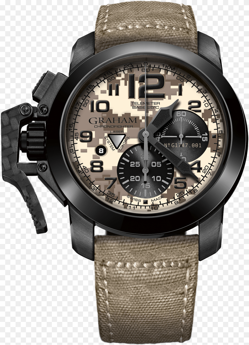 Graham Watch Chronofighter Black Arrow Digicamo, Arm, Body Part, Person, Wristwatch Free Transparent Png