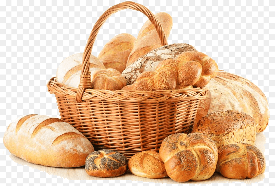 Grain Clipart Bakery Bread Basket Clipart Bread, Food, Bun Png Image