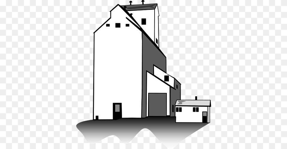 Grain Elevator Vector, Nature, Outdoors, Countryside, Rural Free Transparent Png