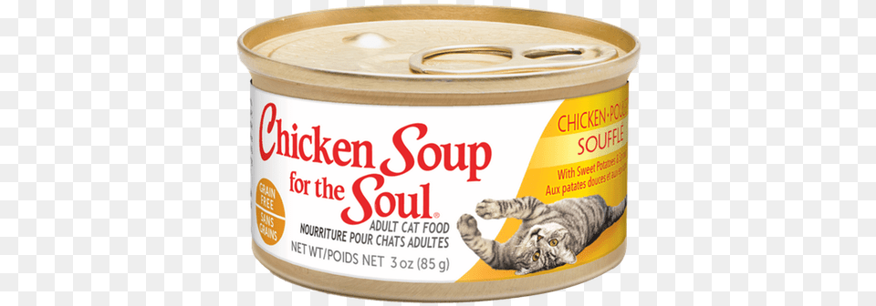 Grain Wet Cat Food Chicken Soup For The Soul Grain Chicken Souffle, Aluminium, Can, Canned Goods, Tin Free Png Download