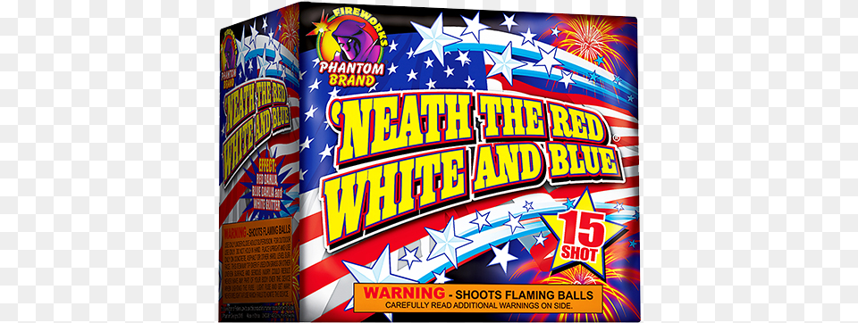 Gram Firework Repeater Neath The Red White And Graphic Design, Advertisement, Poster, Scoreboard, Food Free Transparent Png