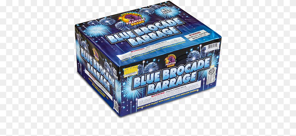 Gram Fireworks Repeater Blue Brocade Barrage Carton, Gum Free Png Download