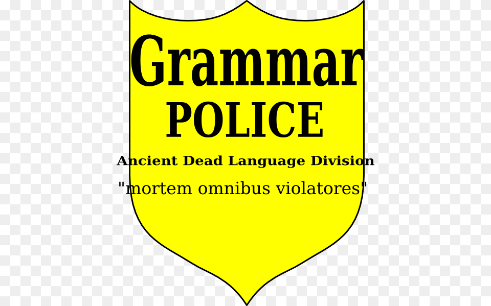 Grammar Police Latin Clip Art, Logo, Symbol Png