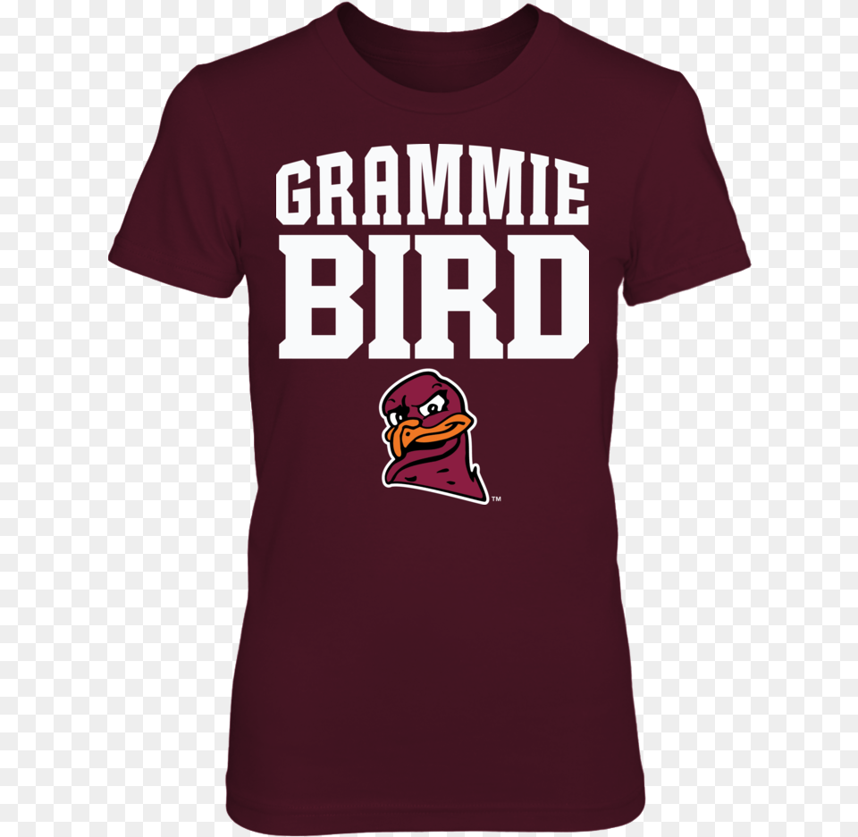 Grammie Bird Virginia Tech T Shirt Shirt, Clothing, Maroon, T-shirt, Baby Free Png Download
